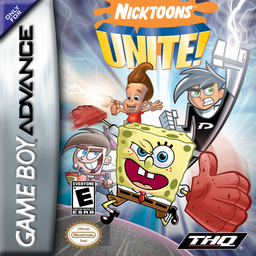 Nicktoons Unite box art for GameBoy Advance